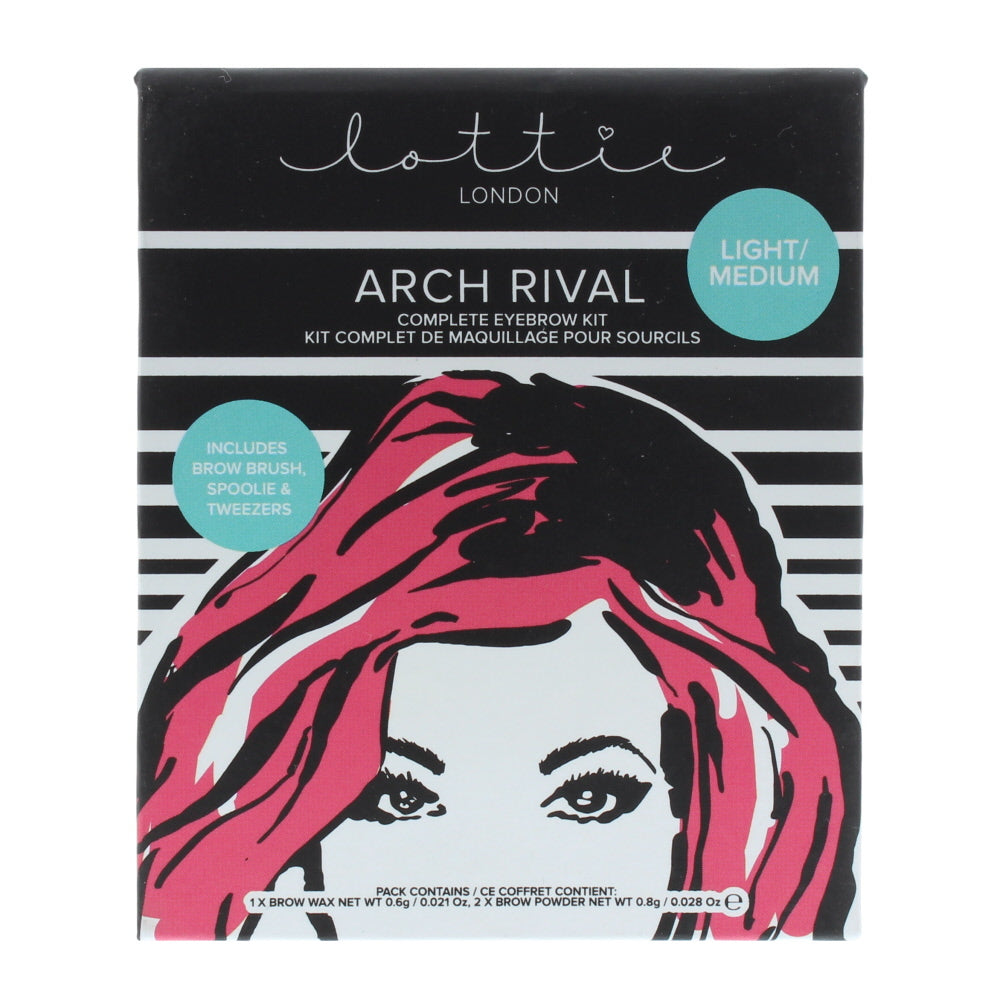 Lottie London Arch Rival Brow Shaping Kit - Light Medium