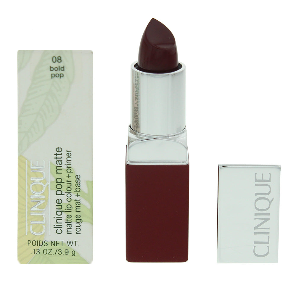 Clinique Pop Matte Lip Colour & Primer - 08 Bold Pop