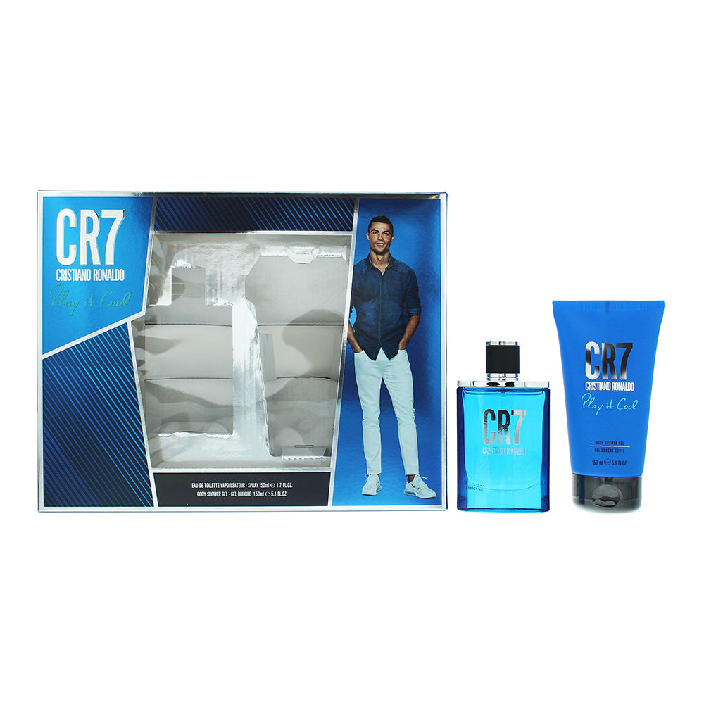 Cristiano Ronaldo CR7 Play It Cool Gift Set 50ml EDT Spray + 150ml Shower Gel