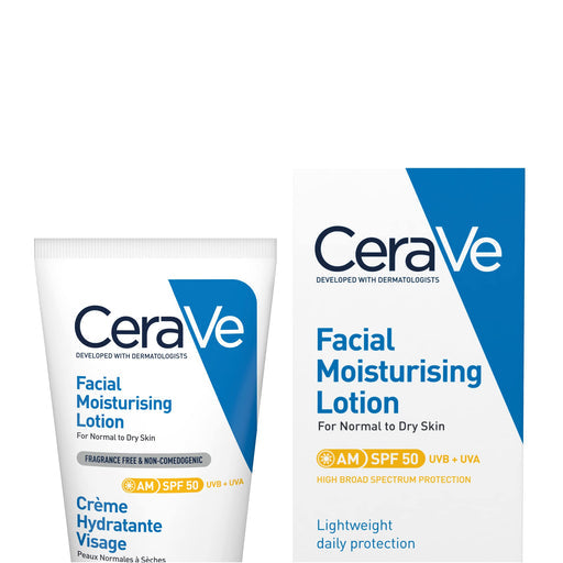 CeraVe AM Facial Moisturising Lotion SPF50 - Normal to Dry Skin